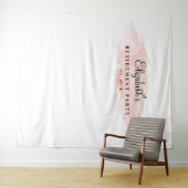 Blush afscheidsparty achtergrond, Photo Booth Prop Wandkleed (In Situ (horizontaal))