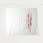 Blush afscheidsparty achtergrond, Photo Booth Prop Wandkleed (Voorkant (horizontaal))