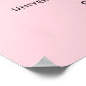 Blush Afstuderen Afstudeerder Party Class of 2023  Poster (Hoek)