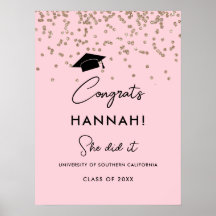 Blush Afstuderen Afstudeerder Party Class of 2023 