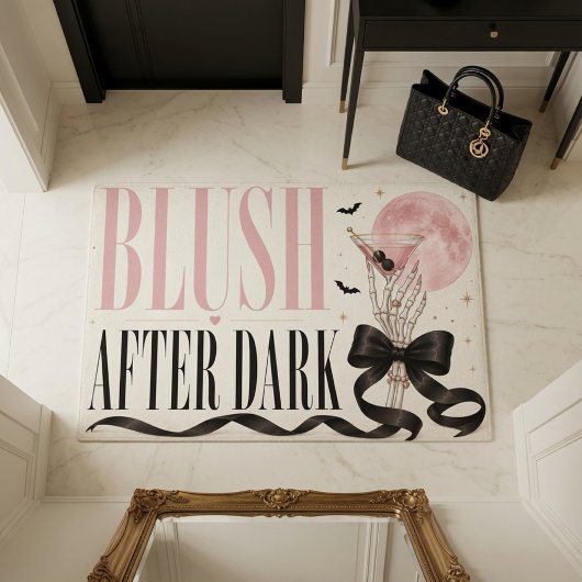 Blush After Dark Coquette Halloween Deurmat