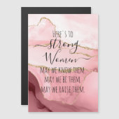 Blush Agate Hier is voor sterke vrouwen (Voorkant / Achterkant)