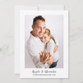 Blush Alaska trouwkaart Save The Date (Achterkant)