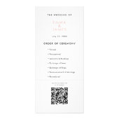 Blush Ampersand Huwelijk | Programma | QR Code (Voorkant)