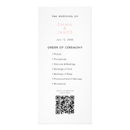 Blush Ampersand Huwelijk | Programma | QR Code