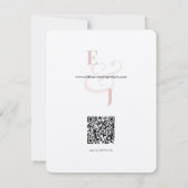 Blush Ampersand Save the Date | Trouwkaart (Achterkant)