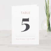 Blush Ampersand | Tafelnummer (gevouwen) (Voorkant)