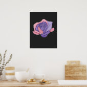 Blush and Bloom Rose Poster (Keuken)
