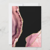 Blush and Gold Agate Wedding Save The Date (Achterkant)