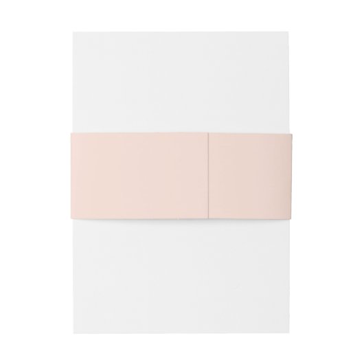 Blush and Gold Belly Band Uitnodigingen Wikkel (Achterkant Voorbeeld)