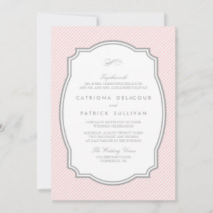 Blush and Grey  Lijst Wedding Kaart