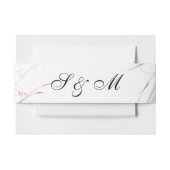 Blush and Grey Swirls Wedding Uitnodigingen Wikkel (Voorkant Voorbeeld)