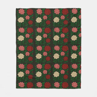 Blush and hot pink blanket fleece deken