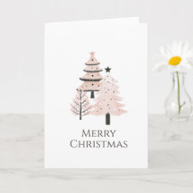 Blush and Neutral Modern Christmas Tree