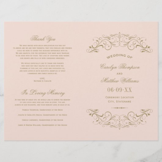  Blush Antiek Vlaams Weddenprogramma's (Voorkant)