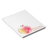 Blush Apple leraar van het bureau van de NAAM hier Notitieblok (Schuin)