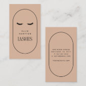 Blush Arch Lashes Beauty Cosmetic Bu Visitekaartje (Voorkant / Achterkant)