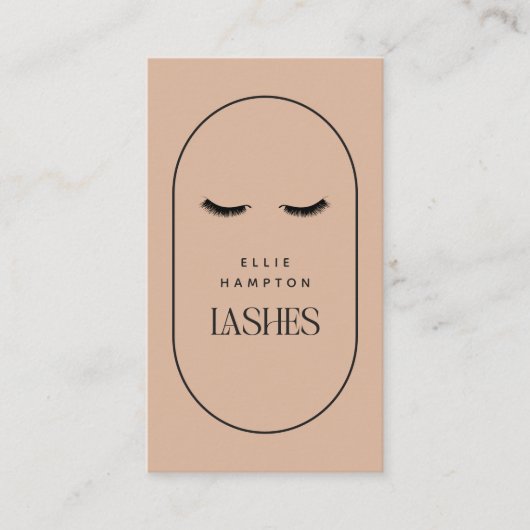 Blush Arch Lashes Beauty Cosmetic Bu Visitekaartje (Voorkant)