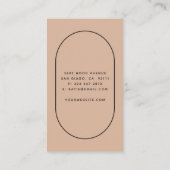 Blush Arch Lashes Beauty Minimalist  Visitekaartje (Achterkant)