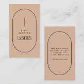 Blush Arch Lashes Beauty Minimalist  Visitekaartje (Voorkant / Achterkant)