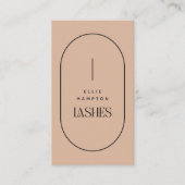 Blush Arch Lashes Beauty Minimalist Visitekaartje (Voorkant)
