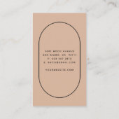 Blush Arch Lashes Beauty Minimalist  Visitekaartje (Achterkant)