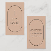 Blush Arch Lashes Beauty Minimalist  Visitekaartje (Voorkant / Achterkant)