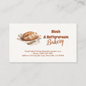 Blush Artisan Bread Bakery Business Visitekaartje (Achterkant)
