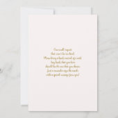 Blush Baby in Bloom Baby shower Meisje Invitation Kaart (Achterkant)