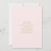 Blush Baby in Bloom Baby shower Meisje Kaart (Achterkant)