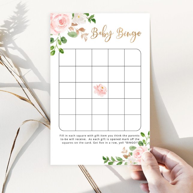 Blush baby shower bingo game (Creator heeft geüpload)