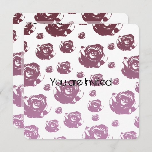 Blush-Baby shower Kaart (Voorkant / Achterkant)