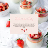 Blush Baby shower Luier Raffle Enclosure Informatiekaartje