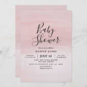 Blush Baby shower Nodig uitvinding uit Kaart (Voorkant / Achterkant)