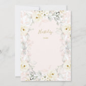 Blush Baby shower uitnodiging meisje (Achterkant)