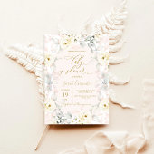 Blush Baby shower uitnodiging meisje