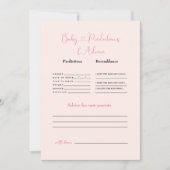 Blush Baby voorspellingen en advies Kaart (Voorkant)