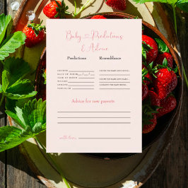 Blush Baby voorspellingen en advies Kaart