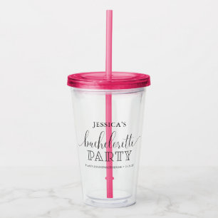 Blush Bachelorette Party Favoriet Tumbler Acryl Drinkbeker