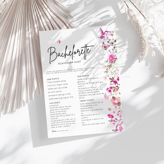 Blush Bachelorette Scavenger Hunt Bruidsspel (Creator heeft geüpload)