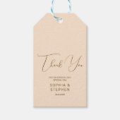 Blush Background Minimalism Cadeaulabel (Voorkant)