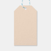 Blush Background Minimalism Cadeaulabel (Achterkant)