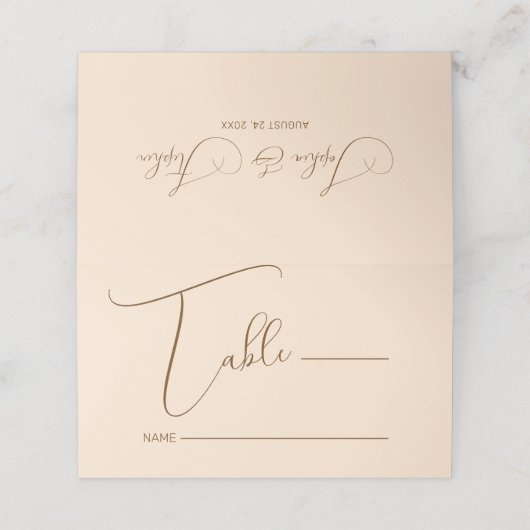 Blush Background Minimalism Plaatskaartje (Buitenkant ongevouwen)