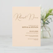 Blush Background Minimalism Rehearings Kaart (Staand voorkant)