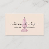 Blush bakkerij elegant design gebak visitekaartje (Voorkant)