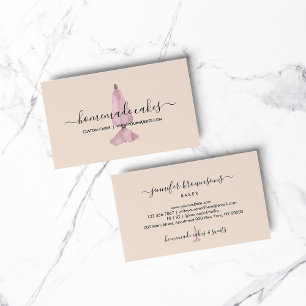 Blush bakkerij elegant design gebak visitekaartje