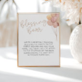 Blush Balloons Blessing Beer Poster