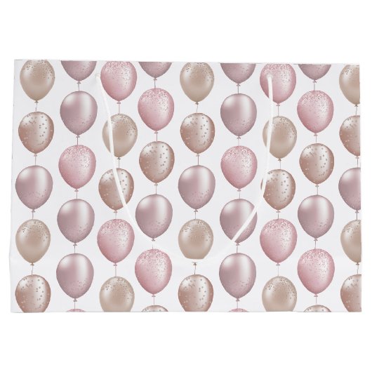 Blush Balloons Verjaardag Groot Cadeauzakje (Achterkant)