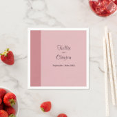 Blush Bar Minimalistisch Modern Servet (Insitu)