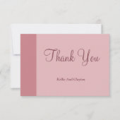 Blush Bar Minimalistische Moderne Bedankkaart (Voorkant)